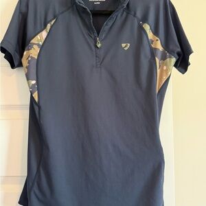 Women’s Aubrion Riding Shirt 1/4 Zip with Side Pocket, XL